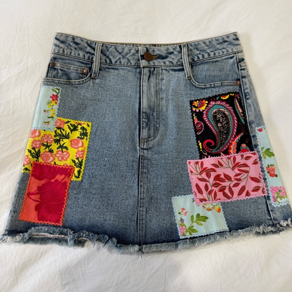 Alice + Olivia good high-rise patchwork
